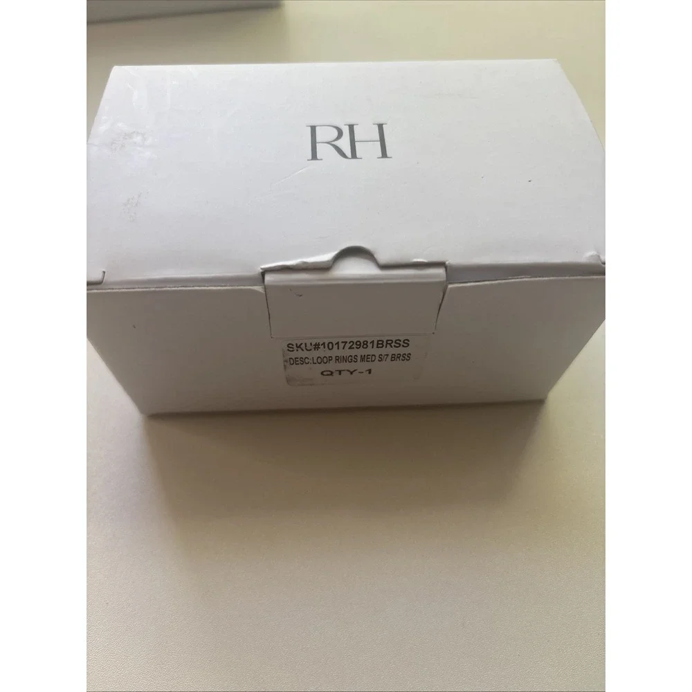 Restoration Hardware Easton Solid Brass Loop Drapery Rings (Set of 6)